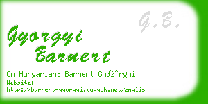 gyorgyi barnert business card